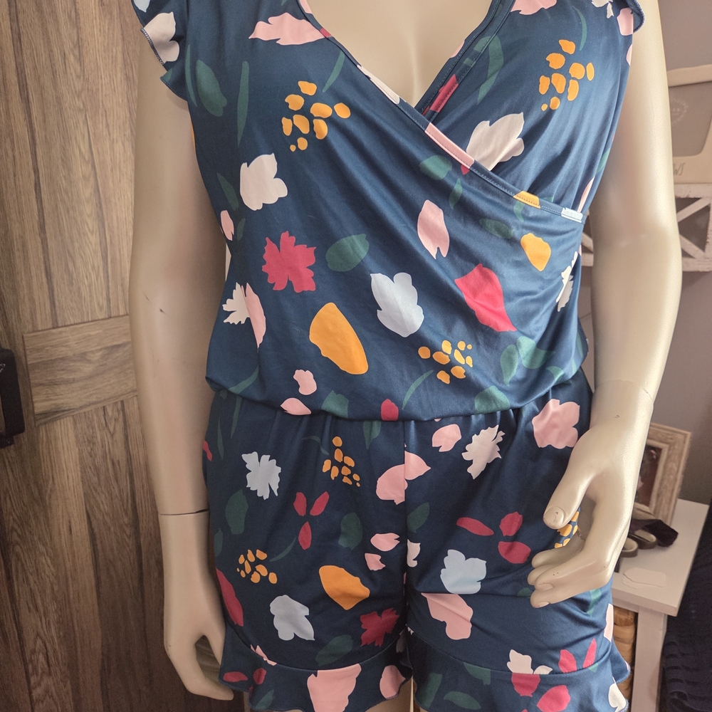 Floral Print Women's Jumpsuit